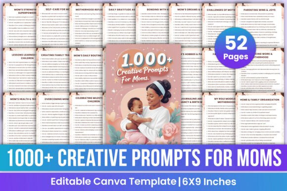 1000 Creative Prompts for Moms: A Guide to Reflection and Growth