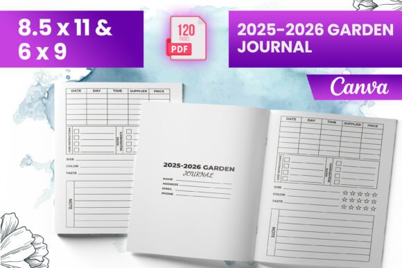 2025-2026 Garden Journal KDP