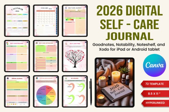2026 Digital Self-Care Journal