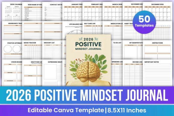 2026 Positive Mindset Journal Canva Kdp: A Comprehensive Guide to Organized Living