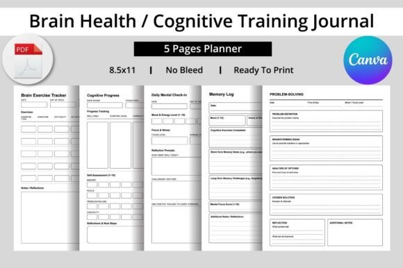 Boost Your Brain Power with the Brain Health Cognitive Journal