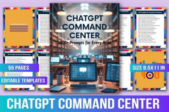 ChatGPT Command Center – 1000 Prompts: Your AI Tool for Every Need