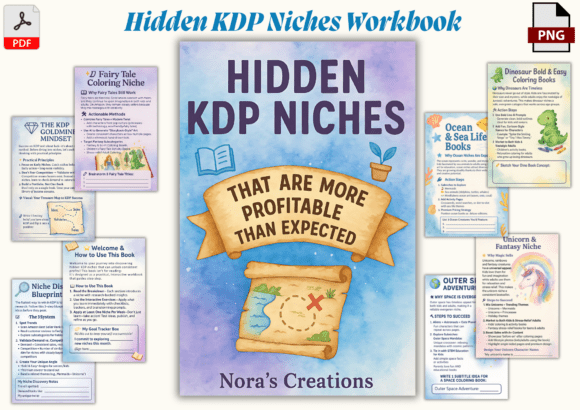 Discover the Hidden Goldmine Niches of KDP with the Hidden KDP Niches Workbook
