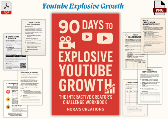 Explosive YouTube Growth Workbook: Your 90-Day Roadmap to Viral Success