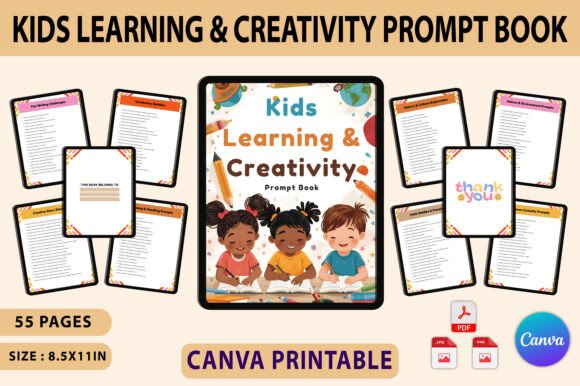 Kids Learning Creativity Prompt Book