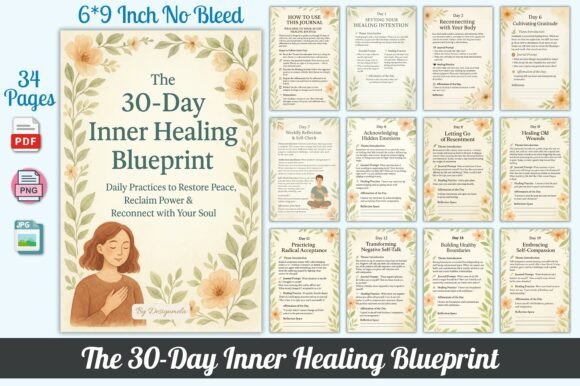 The 30-Day Inner Healing Blueprint: A Path to Self-Discovery and Transformation
