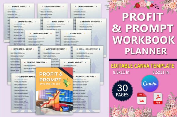 The Profit Prompt Workbook Planner: Your Secret Weapon for Business Growth