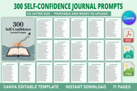 Unlock Your Inner Strength: 300 Self-Confidence Journal Prompts to Transform Your Life